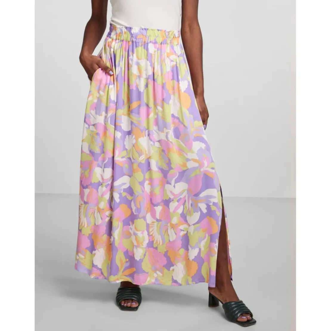 YASJupe longue violet en viscose