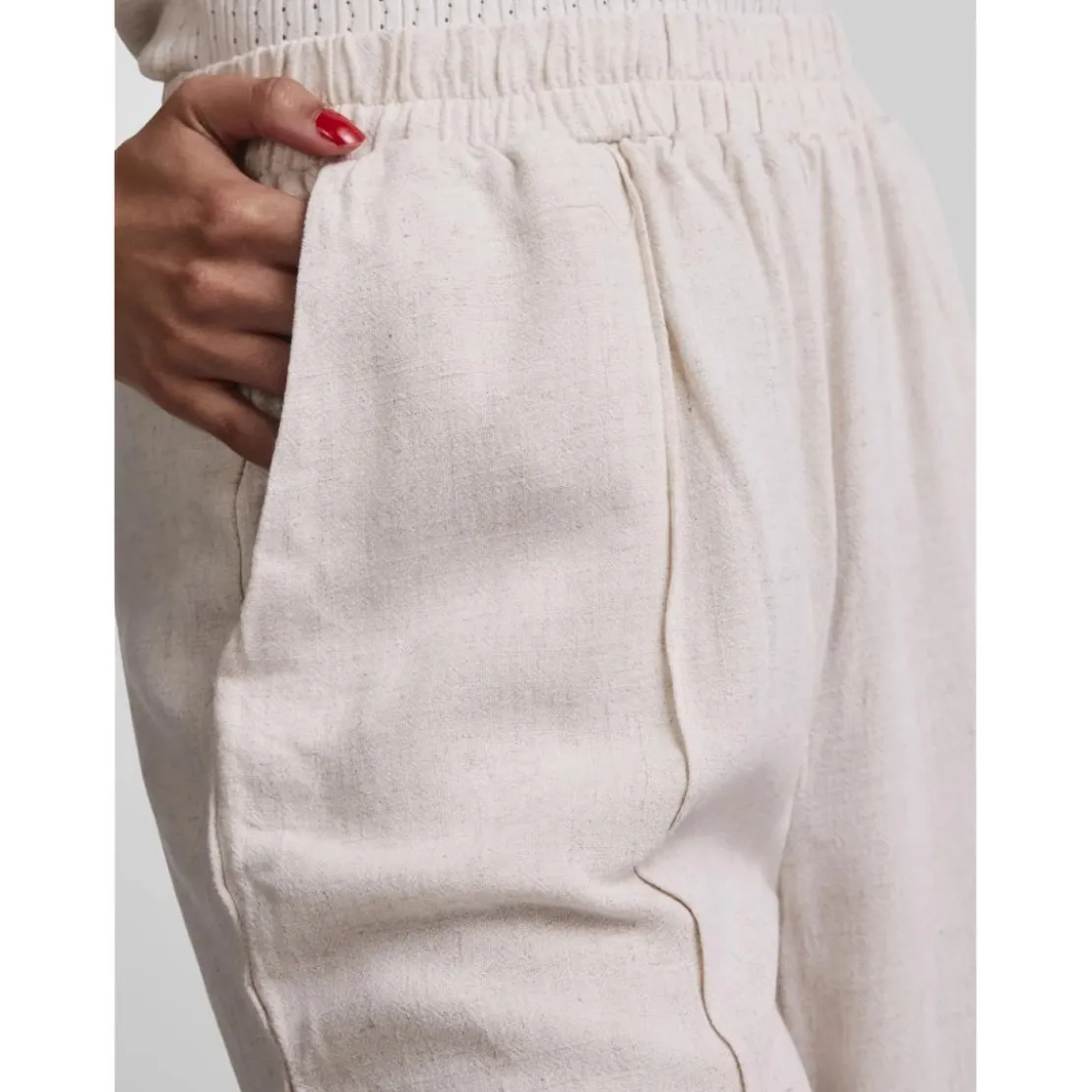 YASPantalon blanc en viscose