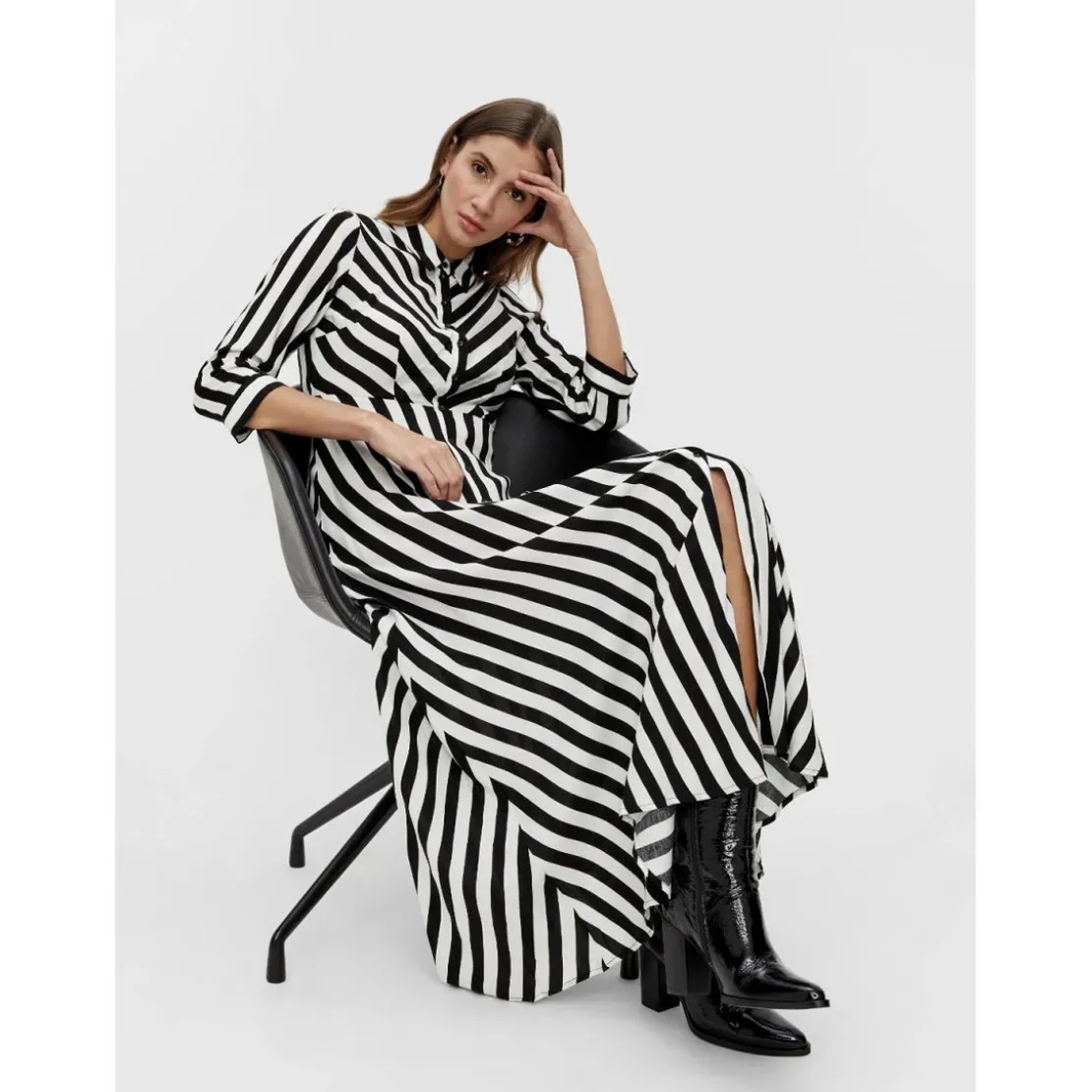 YASRobe chemise noir en viscose Gaia