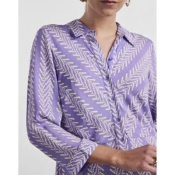 YASRobe chemise violet en viscose Sam
