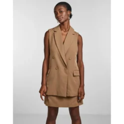 YASVeste sans manches marron Lou