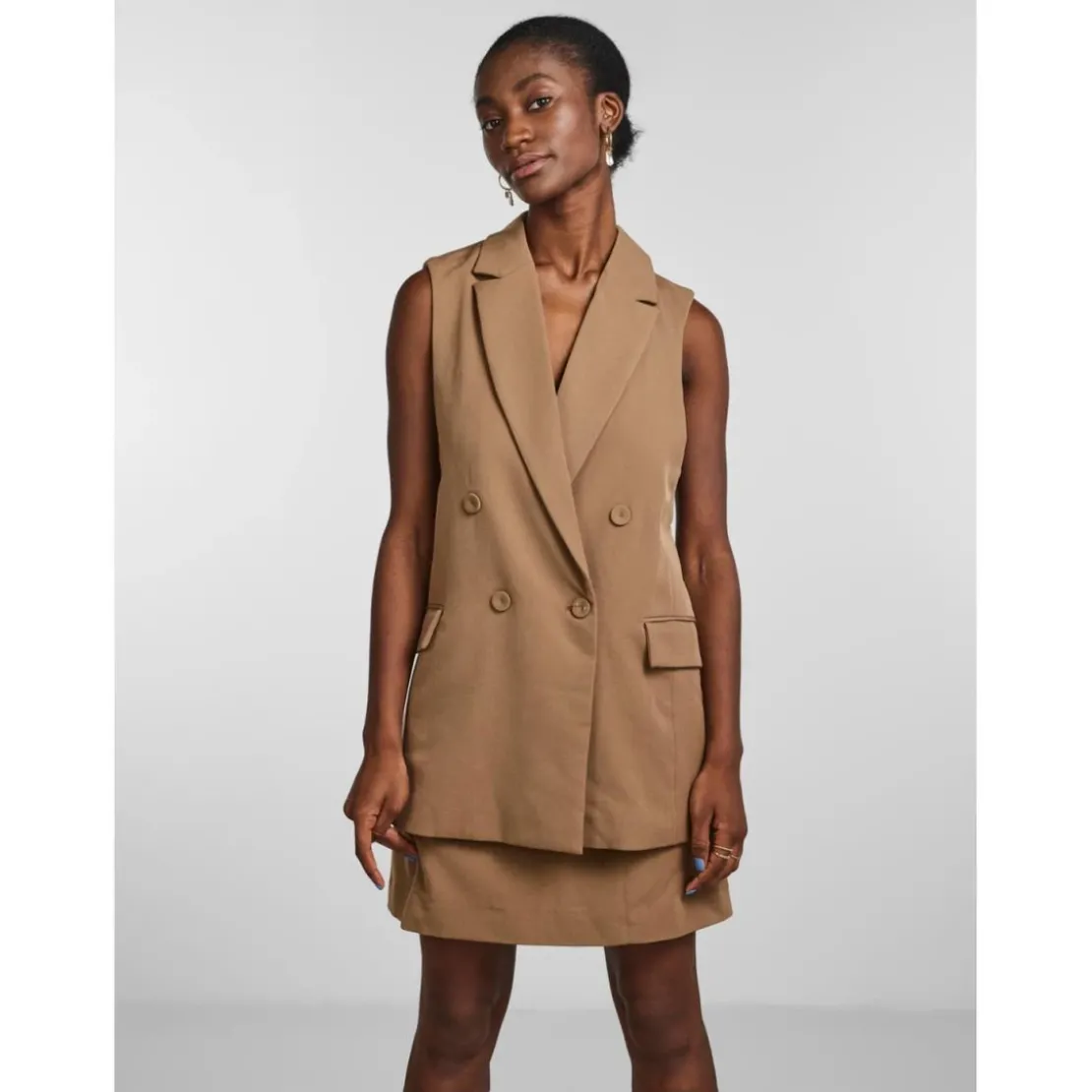 YASVeste sans manches marron Lou