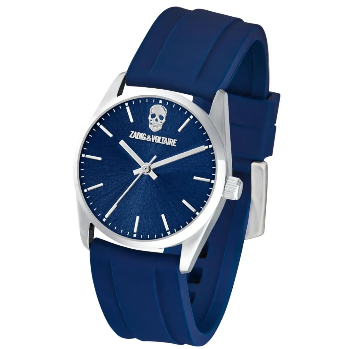 Zadig & VoltaireMontre Femme Zadig & Voltaire- ZVW1105 Bracelet Silicone Bleu Marine